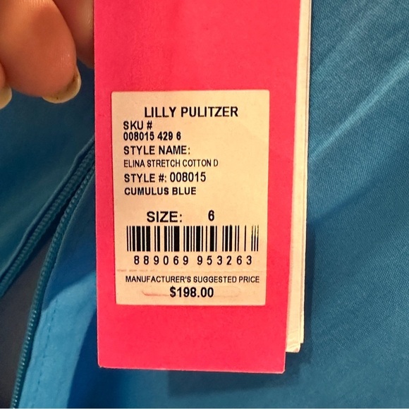 Lilly Pulitzer Blue Ruffled Tiered Halter Midi Dress NWT Elina Stretch Dress - Picture 10 of 11